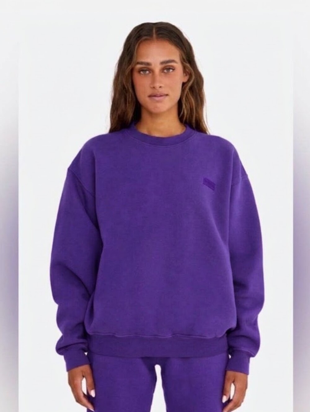 SET Active Unisex Purple Crewneck Sweater Condition: Good pre-owned condition